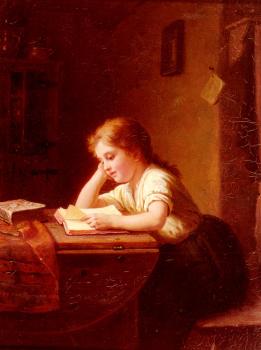 Johann Georg Meyer Von Bremen : The Reading Girl II